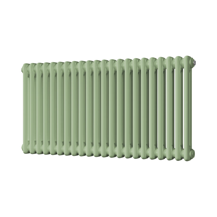 Alpha - Pale Green Column Radiator H500mm x W988mm 2 Column