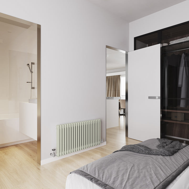 Alpha - Pebble Grey Column Radiator H500mm x W988mm 2 Column