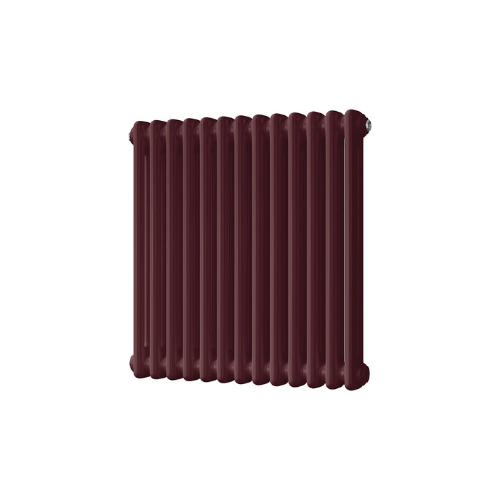 Alpha - Wine Red Column Radiator H600mm x W592mm 2 Column