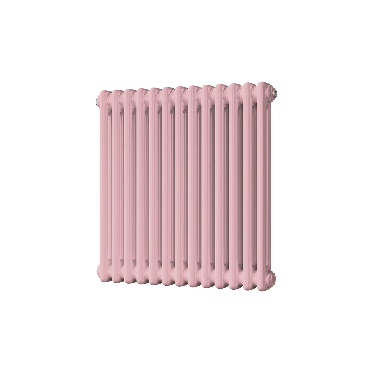 Alpha - Light Pink Column Radiator H600mm x W592mm 2 Column