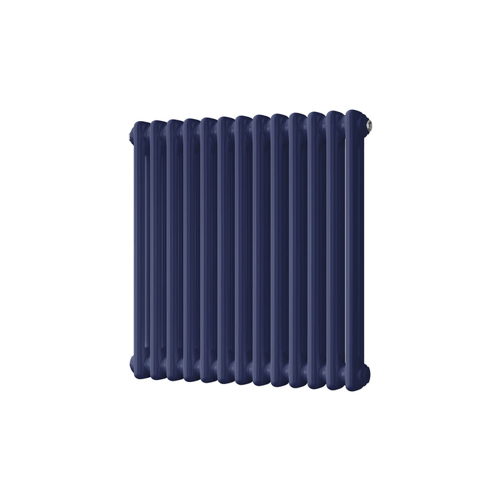Alpha - Cobalt Blue Column Radiator H600mm x W592mm 2 Column