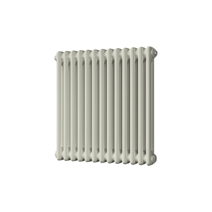 Alpha - Pebble Grey Column Radiator H600mm x W592mm 2 Column