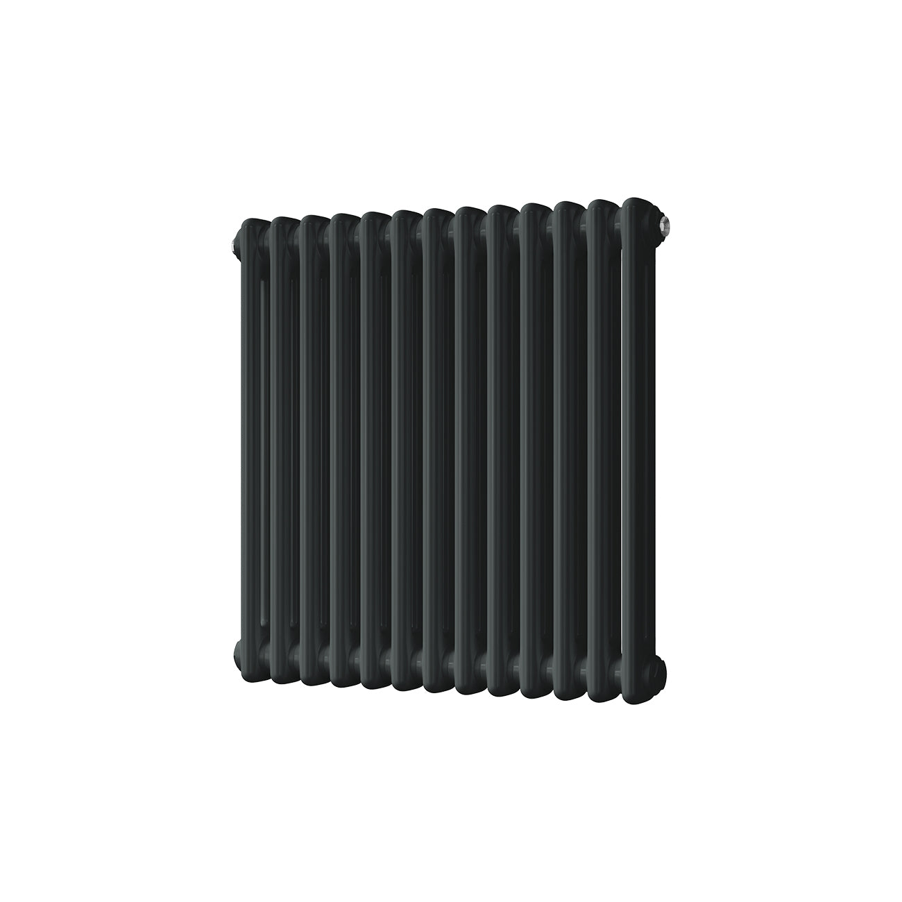 Alpha - Signature Alloy Wheel Black Column Radiator H600mm x W592mm 2 Column