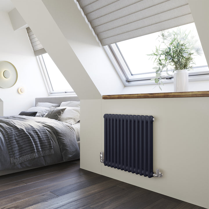 Alpha - Signature Electric Purple Wrinkle Column Radiator H600mm x W592mm 2 Column
