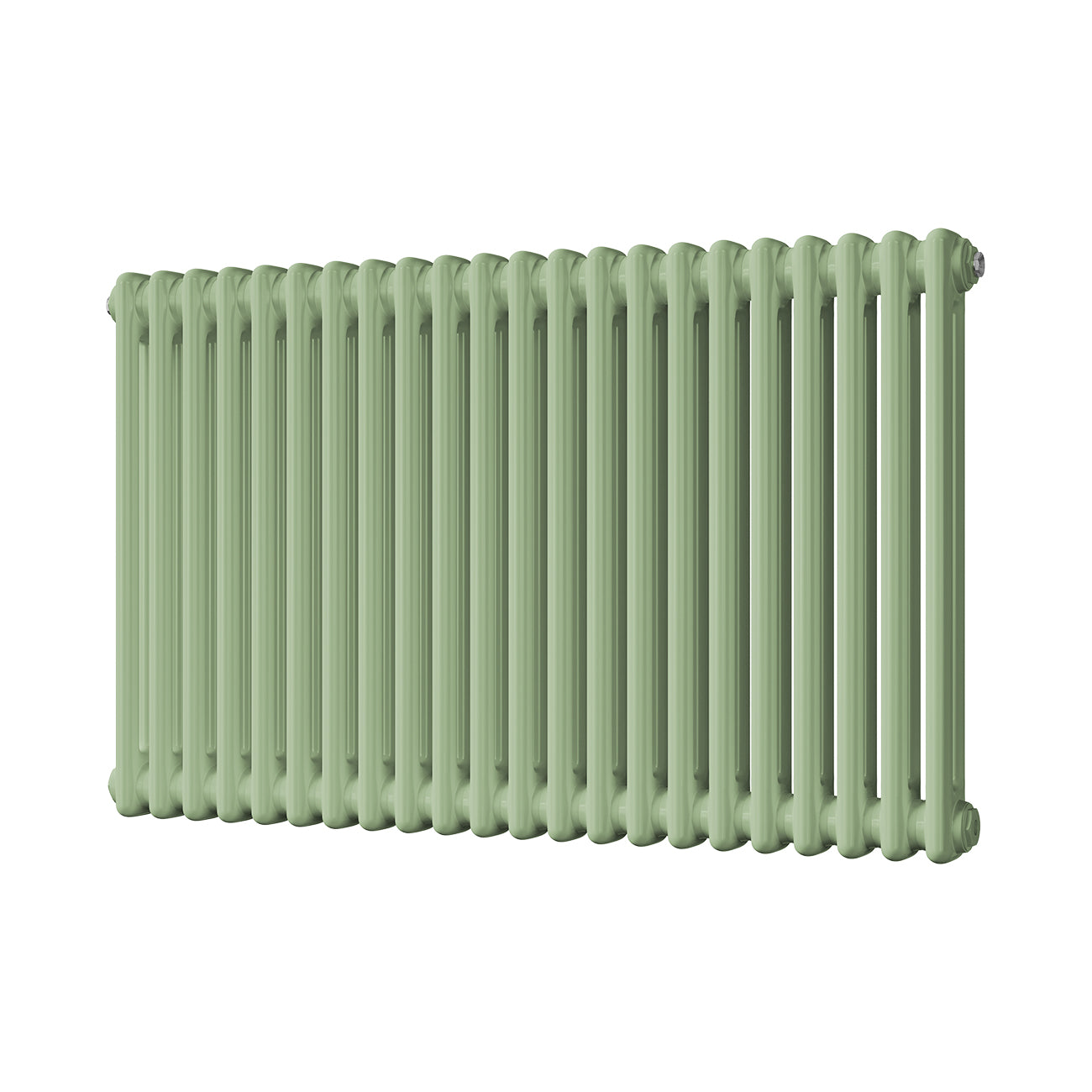 Alpha - Pale Green Column Radiator H600mm x W988mm 2 Column