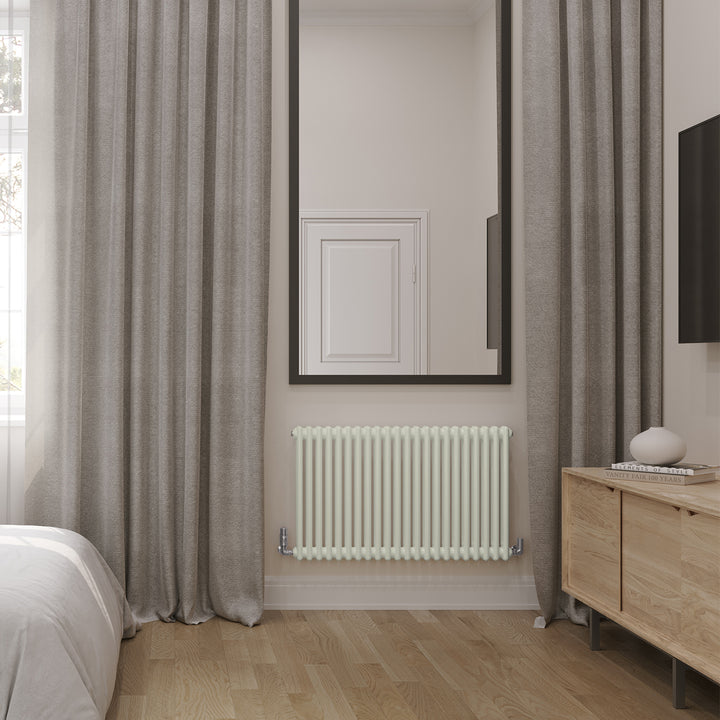 Alpha - Pebble Grey Column Radiator H600mm x W988mm 2 Column