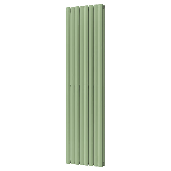 Omeara - Pale Green Vertical Radiator H1800mm x W464mm Double Panel