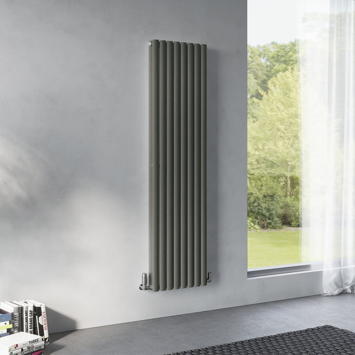 Omeara - Signature Audi Grey Vertical Radiator H1800mm x W464mm Double Panel