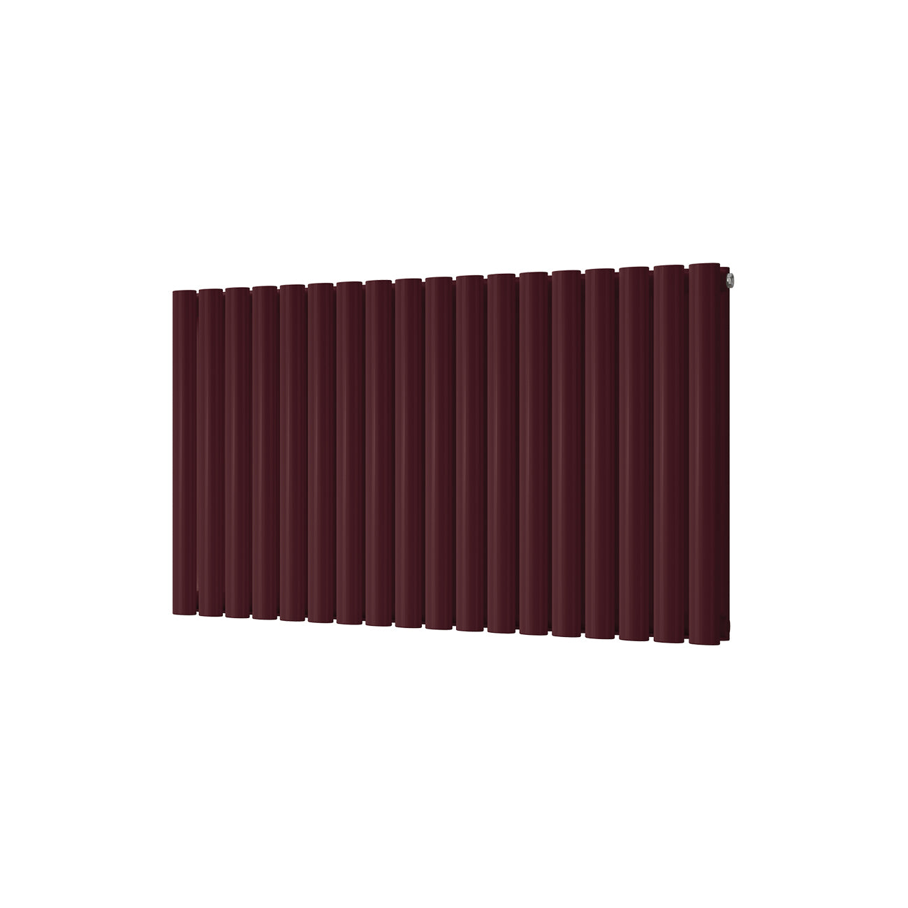 Omeara - Wine Red Horizontal Radiator H600mm x W1044mm Double Panel