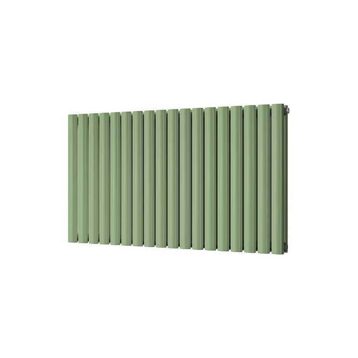 Omeara - Pale Green Horizontal Radiator H600mm x W1044mm Double Panel
