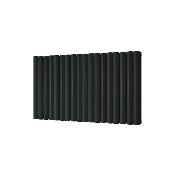 Omeara - Signature Alloy Wheel Black Horizontal Radiator H600mm x W1044mm Double Panel