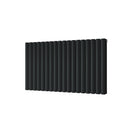 Omeara - Signature Alloy Wheel Black Horizontal Radiator H600mm x W1044mm Double Panel