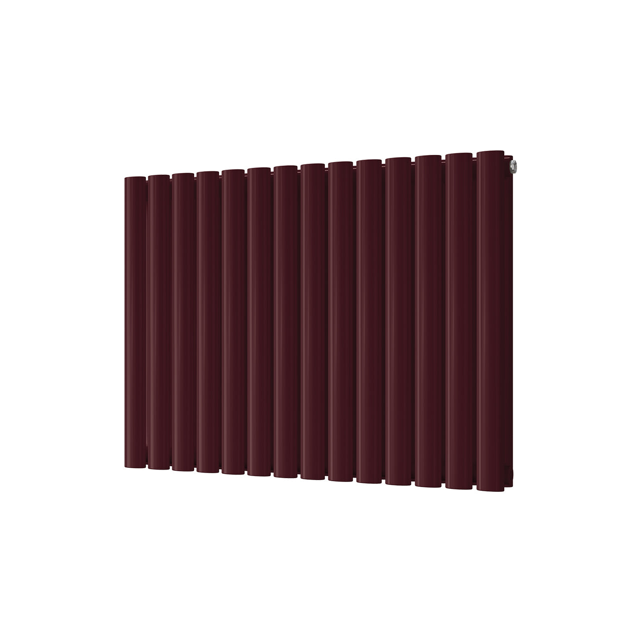 Omeara - Wine Red Horizontal Radiator H600mm x W812mm Double Panel