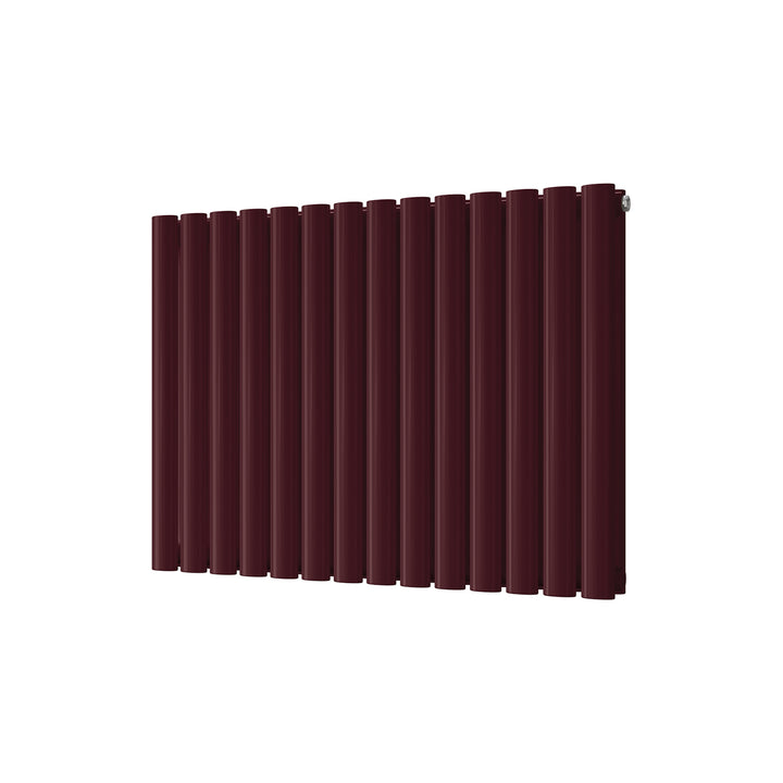 Omeara - Wine Red Horizontal Radiator H600mm x W812mm Double Panel