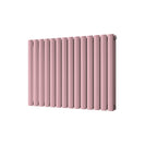 Omeara - Light Pink Horizontal Radiator H600mm x W812mm Double Panel