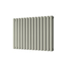 Omeara - Pebble Grey Horizontal Radiator H600mm x W812mm Double Panel
