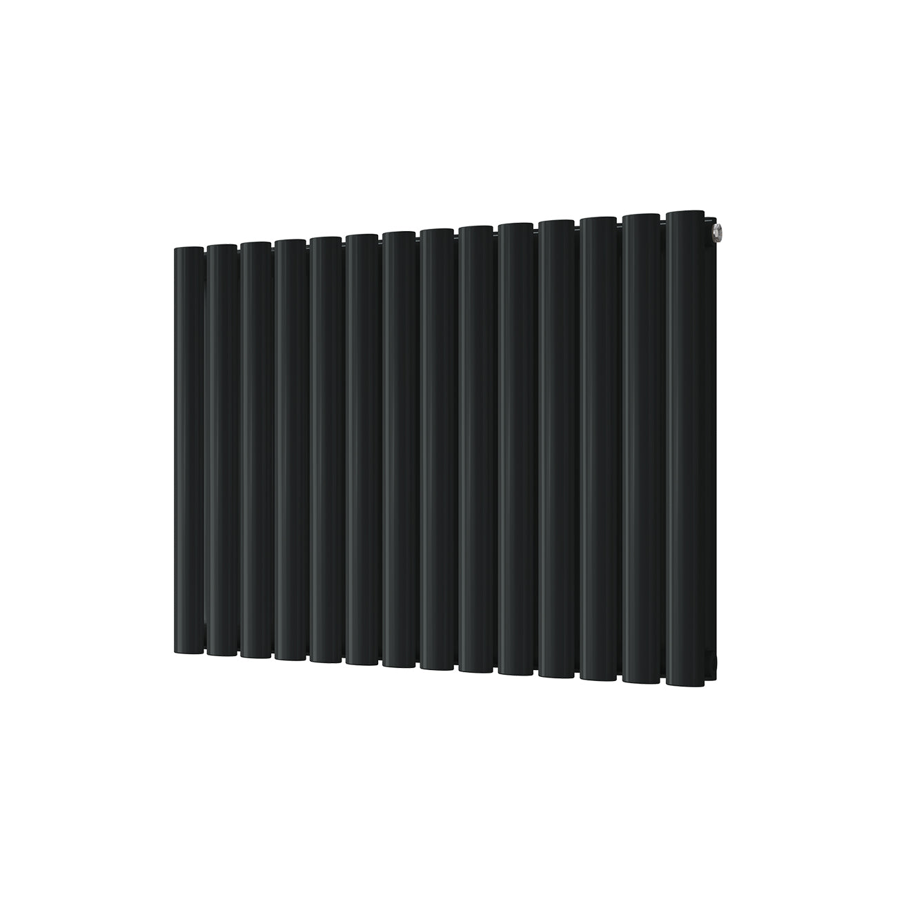 Omeara - Signature Alloy Wheel Black Horizontal Radiator H600mm x W812mm Double Panel