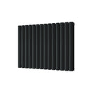 Omeara - Signature Alloy Wheel Black Horizontal Radiator H600mm x W812mm Double Panel