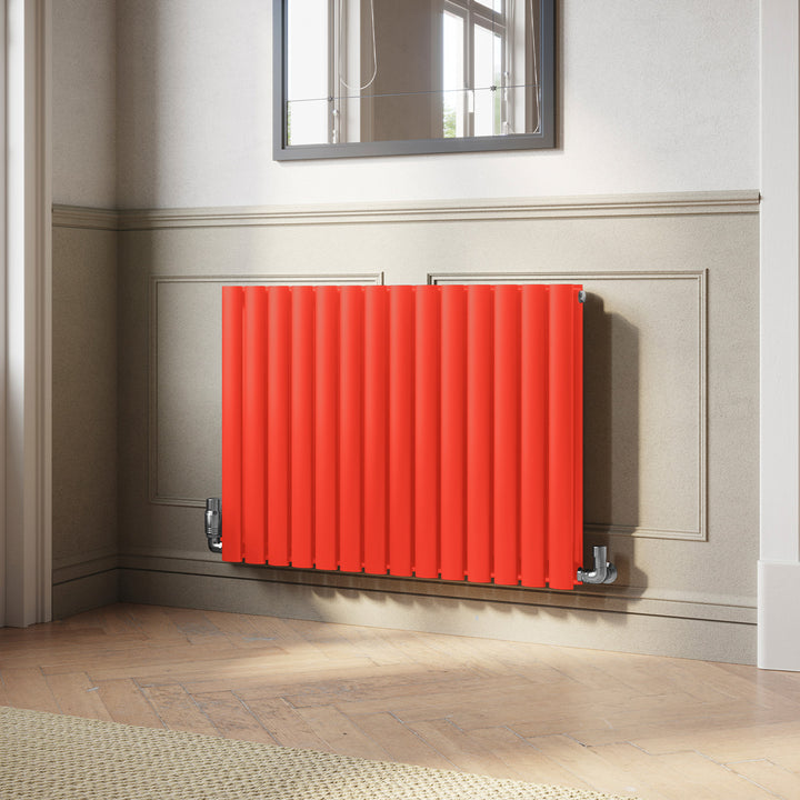 Omeara - Signature Latent Bright Red Horizontal Radiator H600mm x W812mm Double Panel