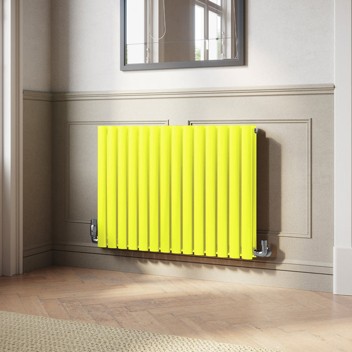 Omeara - Signature Latent Yellow Chartreuse Horizontal Radiator H600mm x W812mm Double Panel