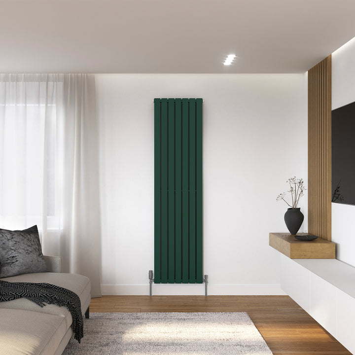 Typhoon - Moss Green Vertical Radiator H1800mm x W476mm Double Panel