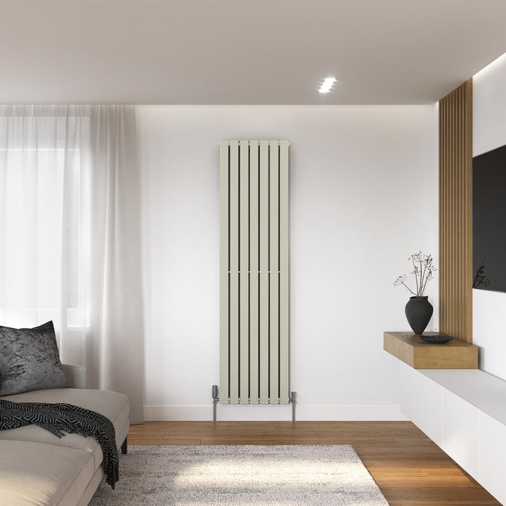 Typhoon - Pebble Grey Vertical Radiator H1800mm x W476mm Double Panel