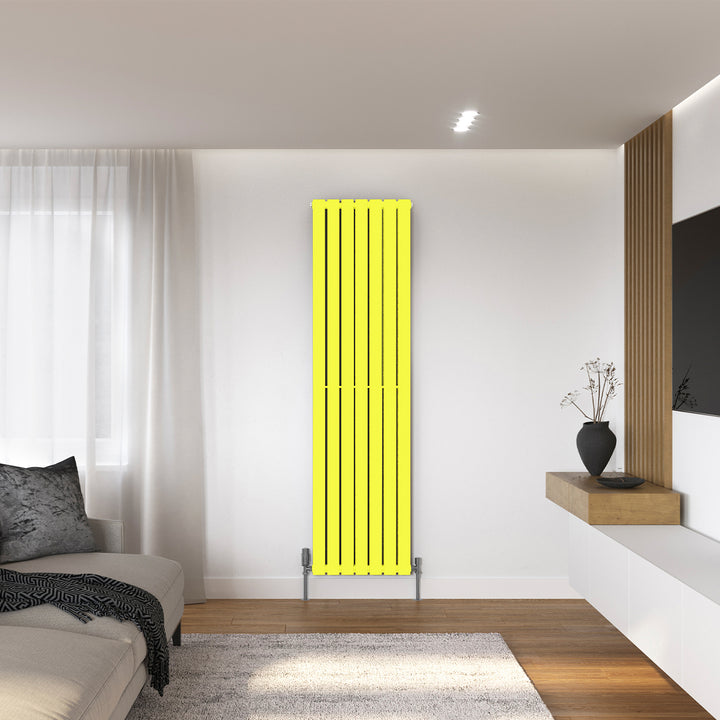 Typhoon - Signature Latent Yellow Chartreuse Vertical Radiator H1800mm x W476mm Double Panel