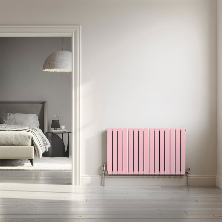 Typhoon - Light Pink Horizontal Radiator H600mm x W1020mm Double Panel