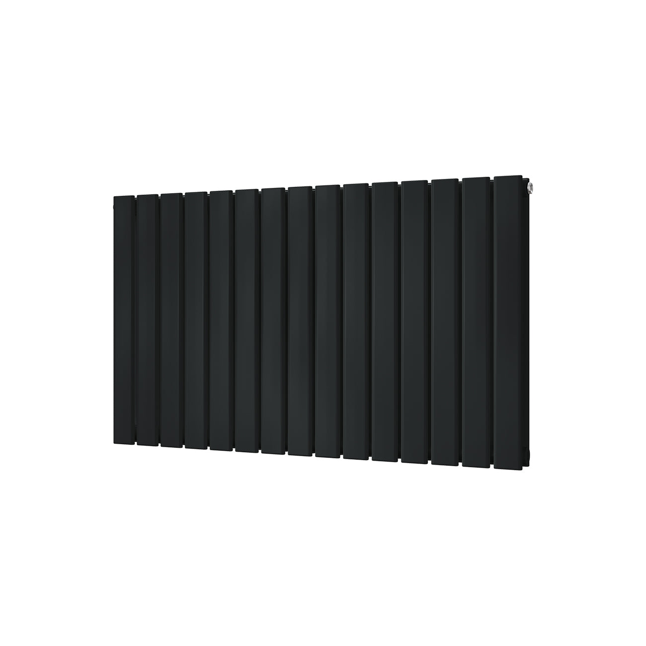 Typhoon - Signature Alloy Wheel Black Horizontal Radiator H600mm x W1020mm Double Panel