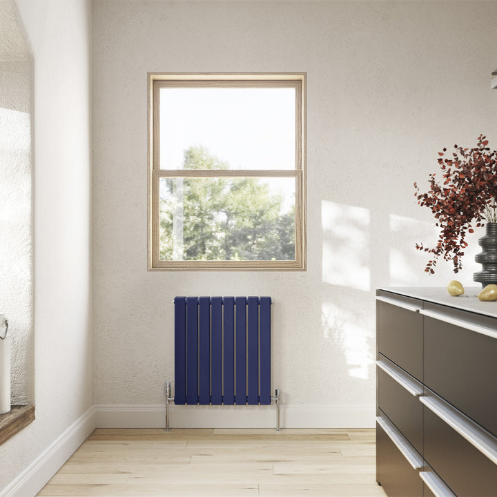 Typhoon - Cobalt Blue Horizontal Radiator H600mm x W544mm Double Panel