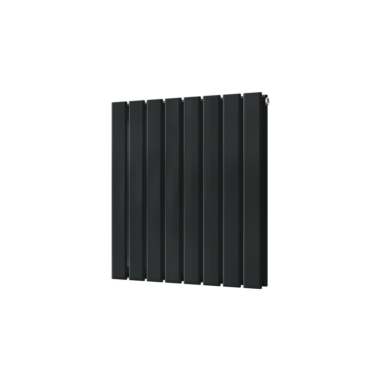 Typhoon - Signature Alloy Wheel Black Horizontal Radiator H600mm x W544mm Double Panel