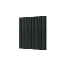 Typhoon - Signature Alloy Wheel Black Horizontal Radiator H600mm x W544mm Double Panel