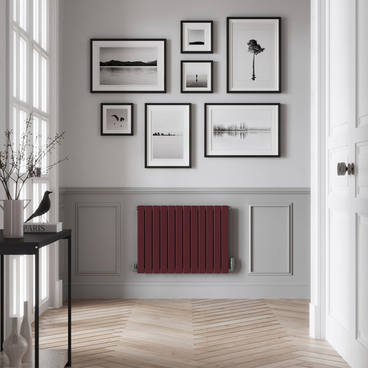Typhoon - Wine Red Horizontal Radiator H600mm x W816mm Double Panel