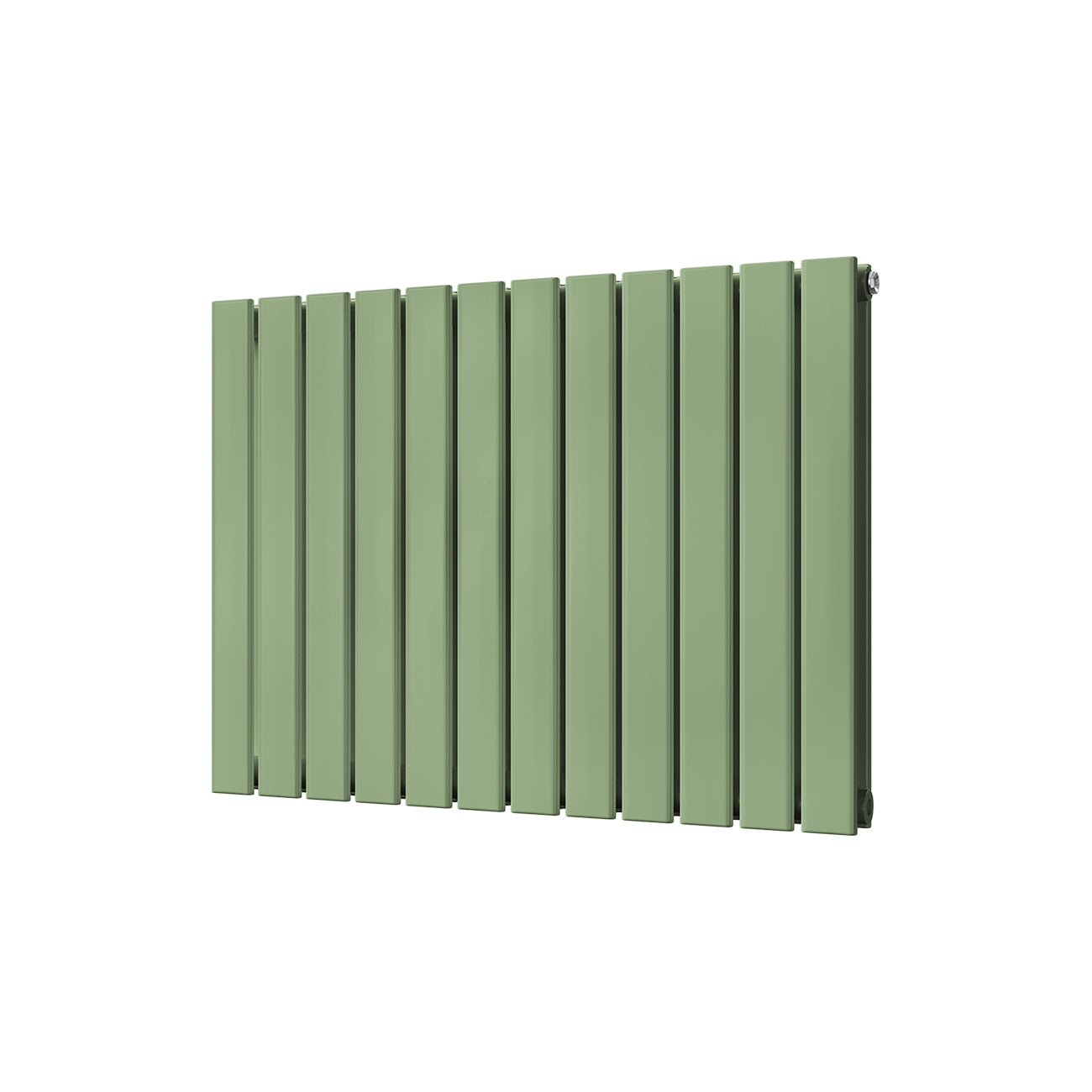 Typhoon - Pale Green Horizontal Radiator H600mm x W816mm Double Panel