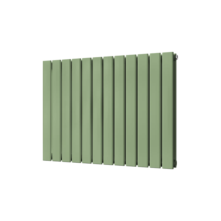 Typhoon - Pale Green Horizontal Radiator H600mm x W816mm Double Panel
