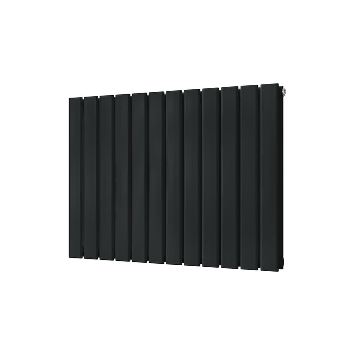 Typhoon - Signature Alloy Wheel Black Horizontal Radiator H600mm x W816mm Double Panel