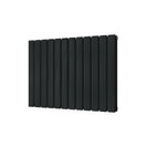 Typhoon - Signature Alloy Wheel Black Horizontal Radiator H600mm x W816mm Double Panel
