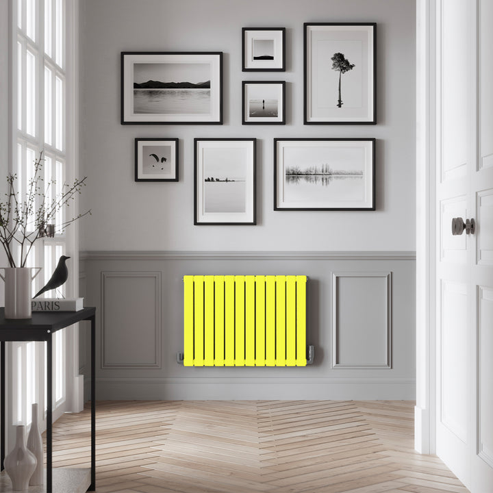 Typhoon - Signature Latent Yellow Chartreuse Horizontal Radiator H600mm x W816mm Double Panel