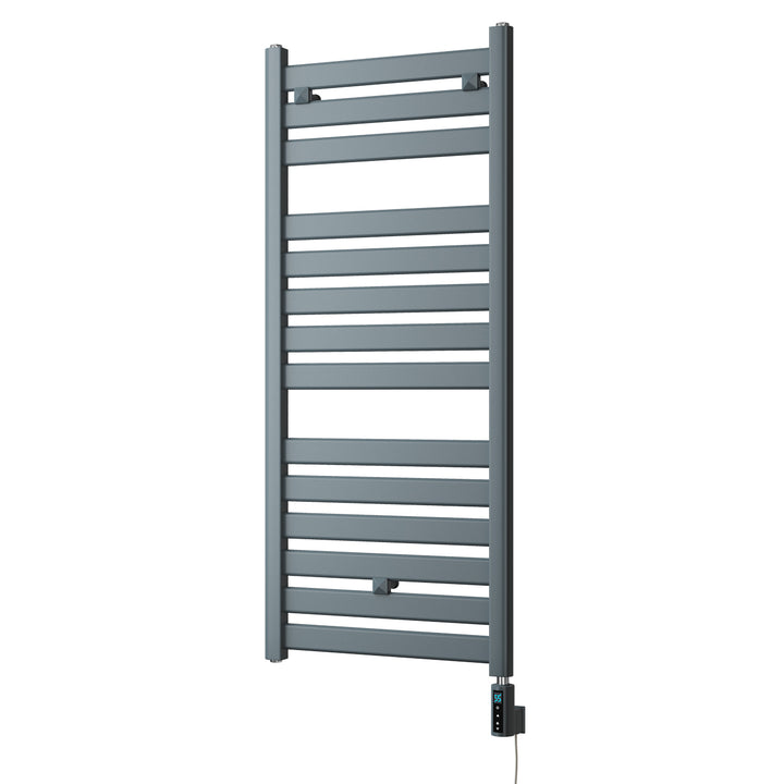 Capri - Anthracite Electric Towel Rail H1147mm x W500mm Straight 600w Thermostatic WIFI