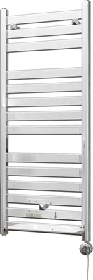Capri - Chrome Electric Towel Rail H1147mm x W500mm Straight 300w Thermostatic