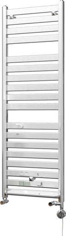 Capri - Chrome Dual Fuel Towel Rail H1420mm x W500mm Thermostatic - Straight