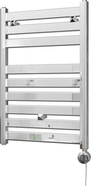 Capri - Chrome Electric Towel Rail H719mm x W500mm Straight 300w Thermostatic