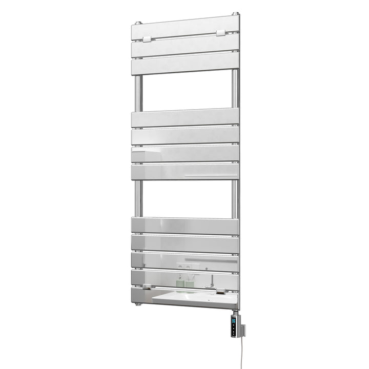 Egadi - Chrome Electric Towel Rail H1213mm x W500mm 300w Thermostatic WIFI