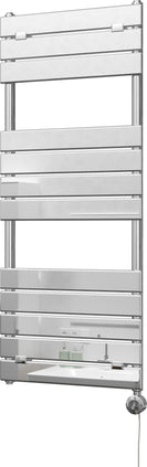 Egadi - Chrome Electric Towel Rail H1213mm x W500mm 300w Thermostatic