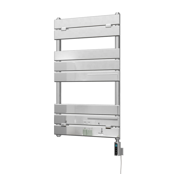 Egadi - Chrome Electric Towel Rail H840mm x W500mm 300w Thermostatic WIFI