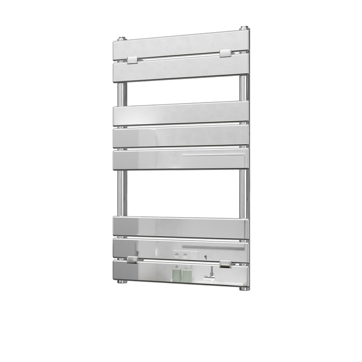 Egadi - Chrome Towel Radiator - H840mm x W500mm - Straight