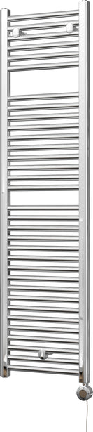 Roma - Chrome Electric Towel Rail H1512mm x W400mm Straight 300w Thermostatic