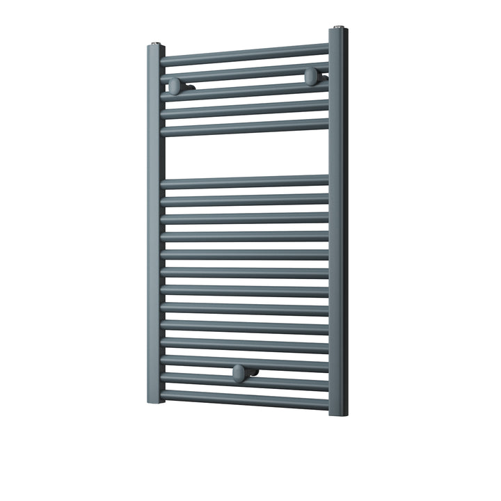 Roma - Anthracite Heated Towel Rail - H842mm x W500mm - Straight