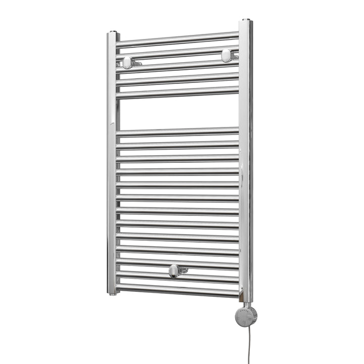 Roma - Chrome Electric Towel Rail H842mm x W500mm Straight 300w Thermostatic