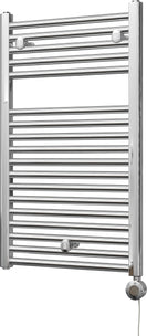 Roma - Chrome Electric Towel Rail H842mm x W500mm Straight 300w Thermostatic
